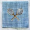 Courtgirl Racquet Napkin - Teal Home & Gift