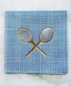 Courtgirl Racquet Napkin - Teal Home & Gift