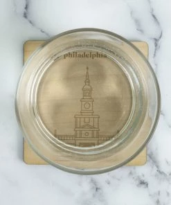 Neighborwoods Accessories Philadelphia, Independence Hall And Liberty Bell Coaster