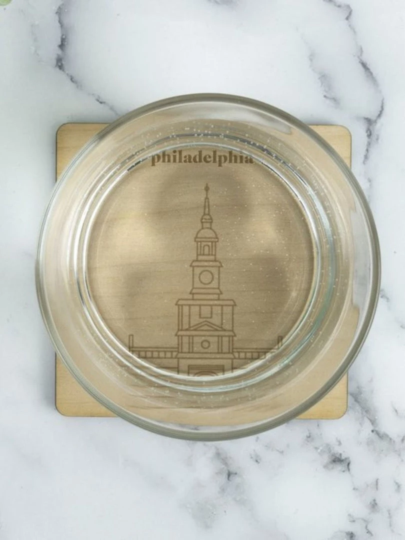 Neighborwoods Accessories Philadelphia, Independence Hall And Liberty Bell Coaster 4 Neighborwoods Accessories Philadelphia, Independence Hall And Liberty Bell Coaster