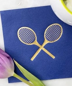 Courtgirl Home & Gift Racquet Napkin - Navy