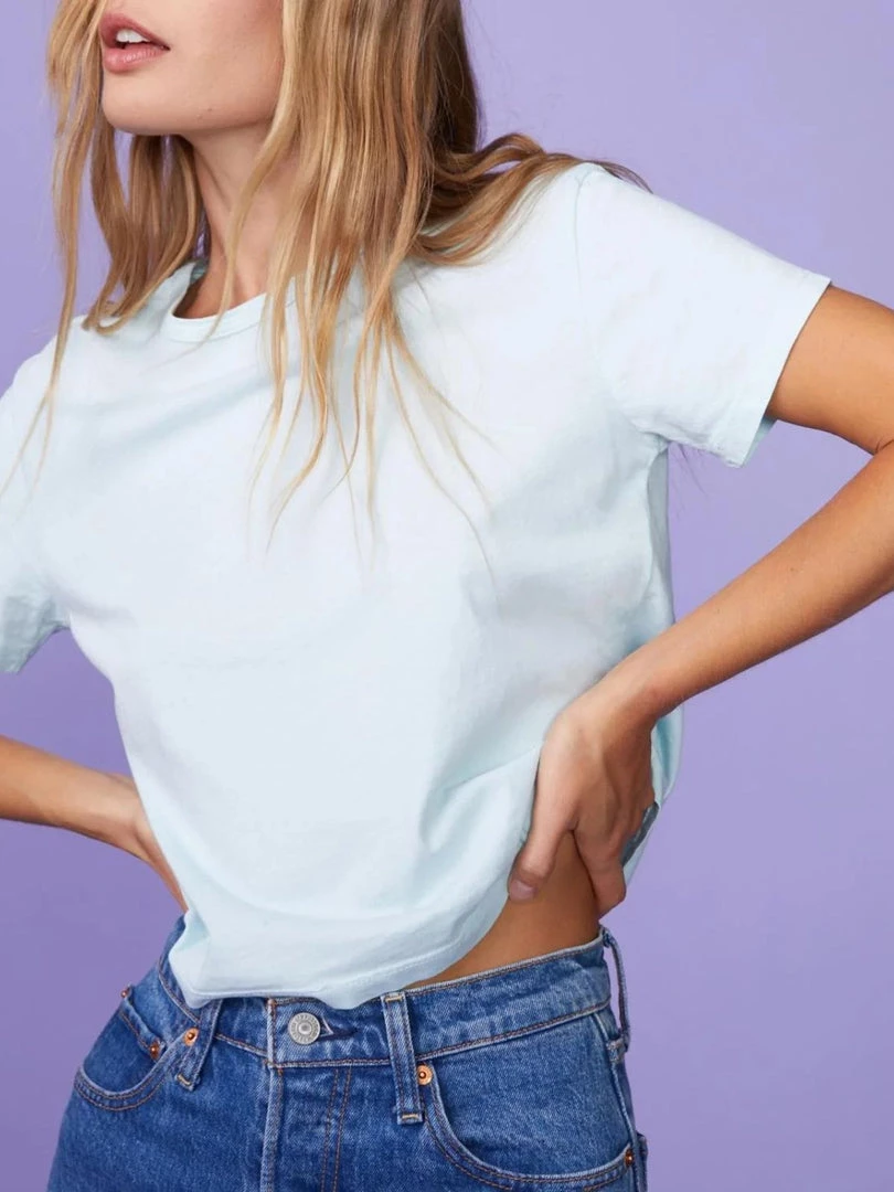 Monrow Clothing 50's Vintage Tee - Sea Foam 3 Monrow Clothing 50's Vintage Tee - Sea Foam