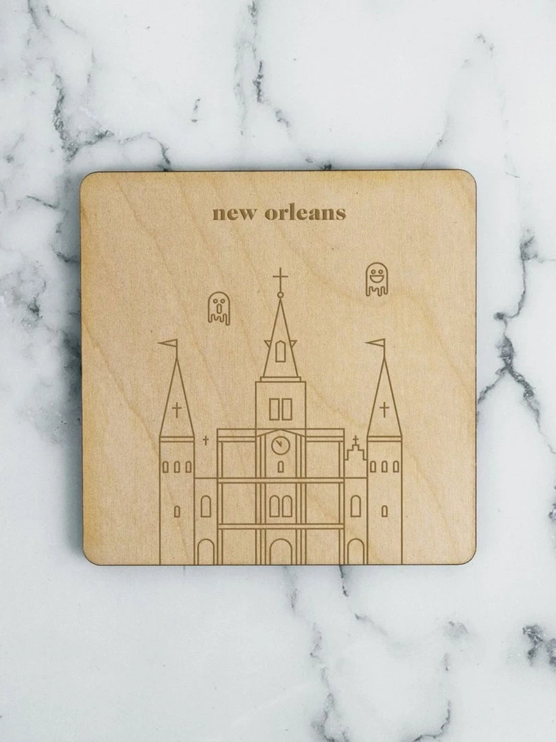 Neighborwoods Accessories New Orleans, St. Louis Cathedral Coaster 3 Neighborwoods Accessories New Orleans, St. Louis Cathedral Coaster