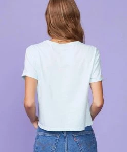 Monrow Clothing 50's Vintage Tee - Sea Foam