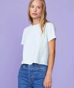 Monrow Clothing 50's Vintage Tee - Sea Foam 9 Monrow Clothing 50's Vintage Tee - Sea Foam