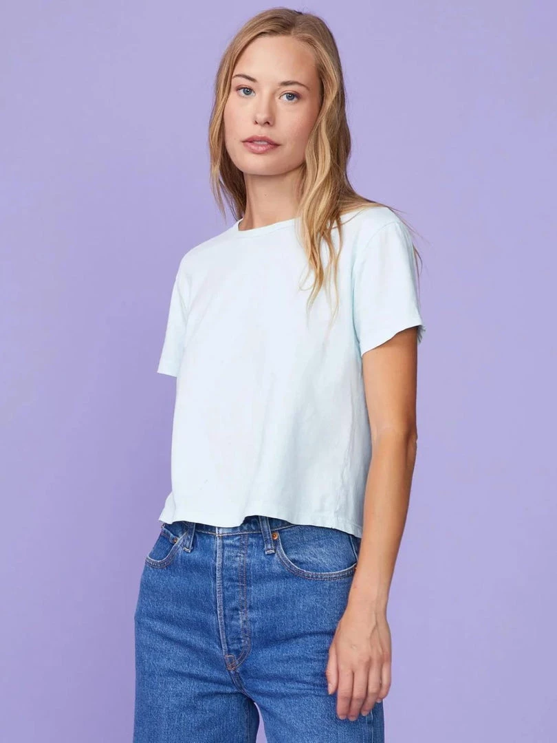 Monrow Clothing 50's Vintage Tee - Sea Foam 5 Monrow Clothing 50's Vintage Tee - Sea Foam