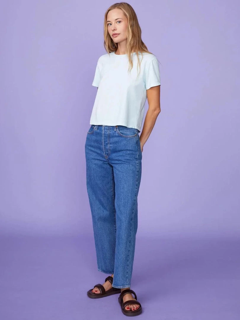 Monrow Clothing 50's Vintage Tee - Sea Foam 6 Monrow Clothing 50's Vintage Tee - Sea Foam