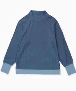 RicherPoorer Clothing Cozy Knit Long Sleeve Sweater - Blue Mirage 11 RicherPoorer Clothing Cozy Knit Long Sleeve Sweater - Blue Mirage