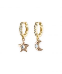 Alexa Leigh Accessories Celestial Crystal Huggie Hoop