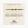 Cast Of Stones Accessories Triple Moon Bracelet - Midnight/Gold