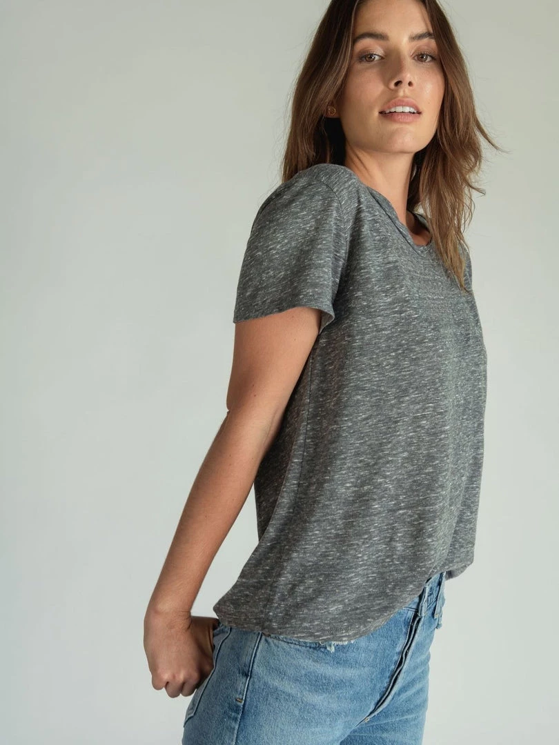 The Perfect White Tee Harley Boxy Crew - Heather Grey 7 The Perfect White Tee Harley Boxy Crew - Heather Grey