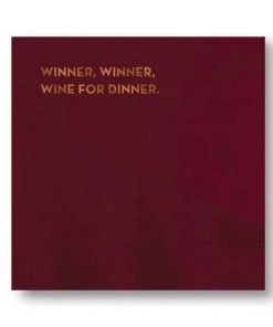 Sapling Press Winner Winner Cocktail Napkins
