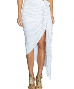 Just Bee Queen Tulum Skirt - White Clothing