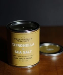 Commonwealth Provisions Citronella Candle - Sea Salt Home & Gift