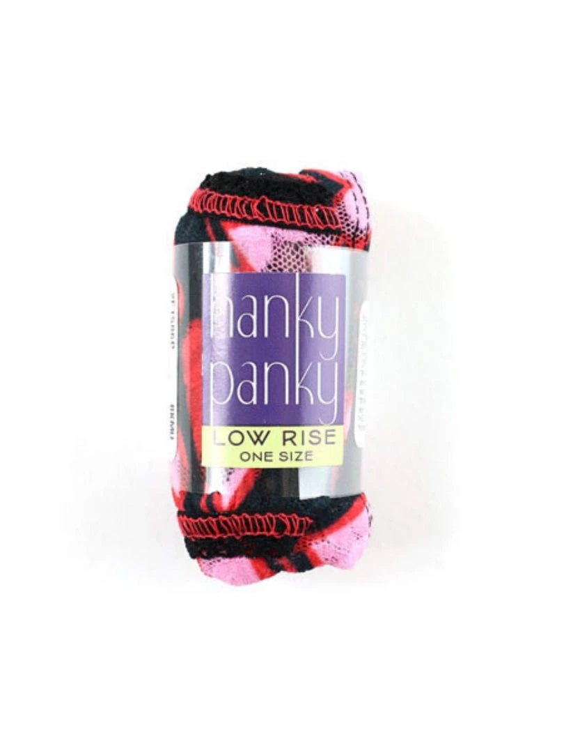 Hanky Panky Low Rise Thong - Love Potion 3 Hanky Panky Low Rise Thong - Love Potion