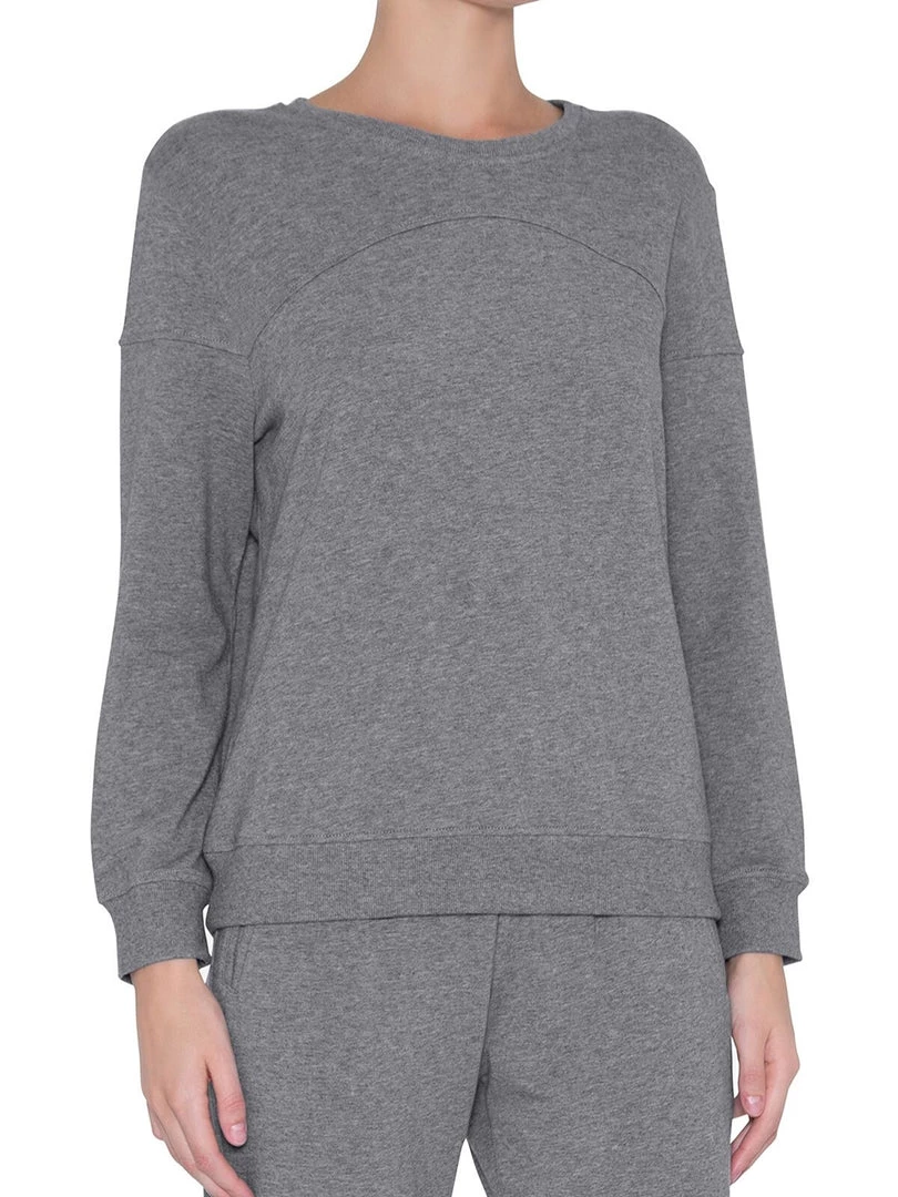 Eberjey Odile Piped Crew Long Sleeve Top Clothing 3 Eberjey Odile Piped Crew Long Sleeve Top Clothing