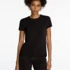 525 America Clothing Cashmere Short Sleeve Pullover - Black
