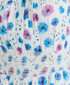 LoveShackFancy Clothing Pasha Floral Print Dress