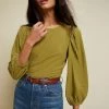 Nation LTD Clothing Cecilia Balloon Sleeve Tee - Olive