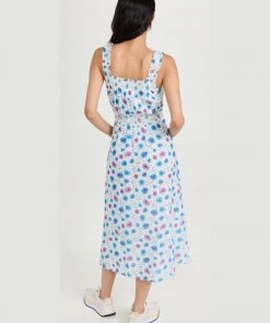 LoveShackFancy Clothing Pasha Floral Print Dress