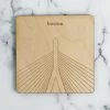 Neighborwoods Boston, Zakim Bridge Coaster Accessories 1 Neighborwoods Boston, Zakim Bridge Coaster Accessories