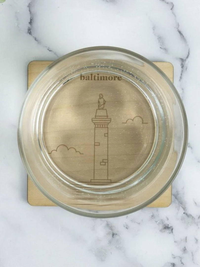 Neighborwoods Baltimore, Washington Monument Coaster Accessories 4 Neighborwoods Baltimore, Washington Monument Coaster Accessories