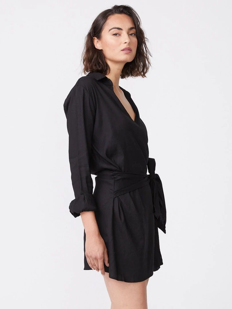 Monrow Linen Shirt Dress 6 Monrow Linen Shirt Dress