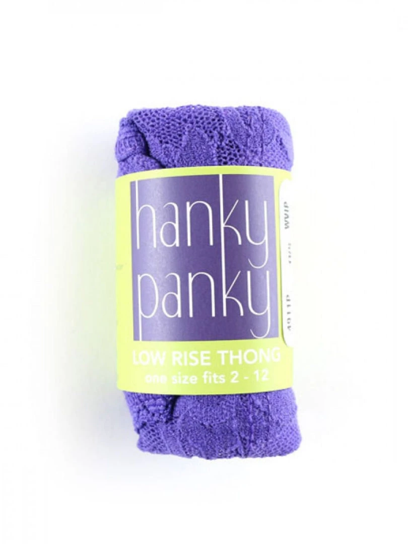 Hanky Panky Low Rise Thong - Wild Violet 3 Hanky Panky Low Rise Thong - Wild Violet
