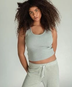 The Perfect White Tee Blondie Tank - Heather Grey