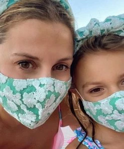 Lele Sadoughi Accessories Set Of 3 Masks - Lagoon Sweetheart 11 Lele Sadoughi Accessories Set Of 3 Masks - Lagoon Sweetheart