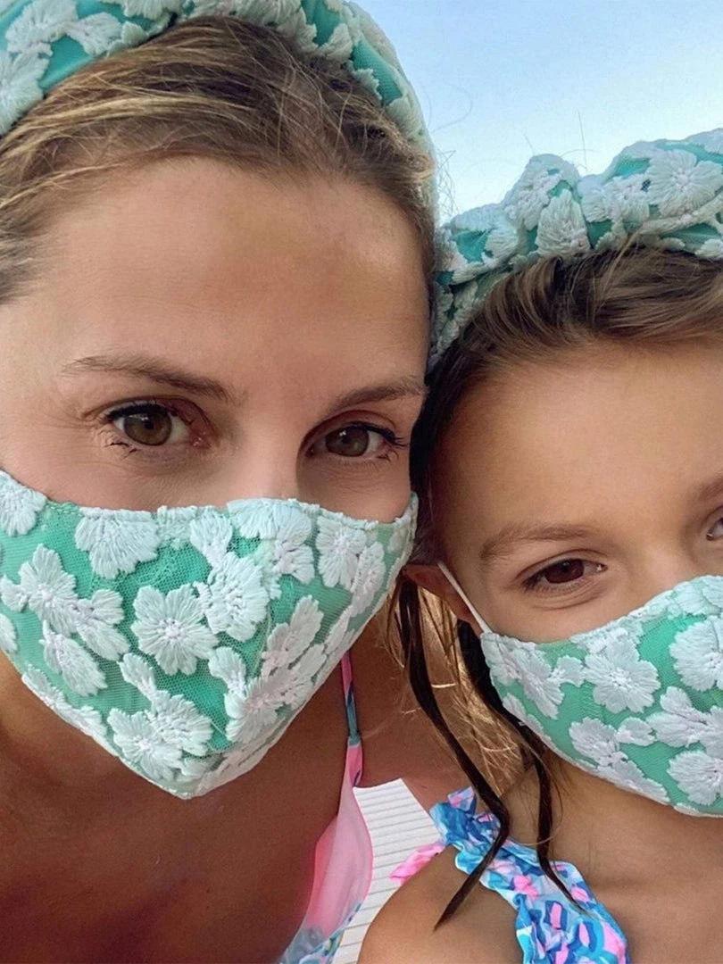 Lele Sadoughi Accessories Set Of 3 Masks - Lagoon Sweetheart 6 Lele Sadoughi Accessories Set Of 3 Masks - Lagoon Sweetheart