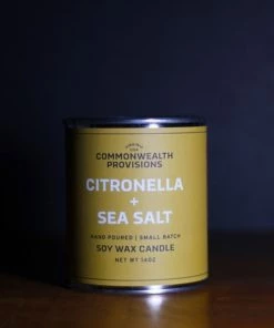 Commonwealth Provisions Citronella Candle - Sea Salt Home & Gift