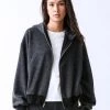 Electric & Rose Estelle Sherpa Bomber - Onyx Clothing 2 Electric & Rose Estelle Sherpa Bomber - Onyx Clothing