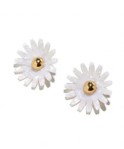 Lele Sadoughi Daisy Button Earring