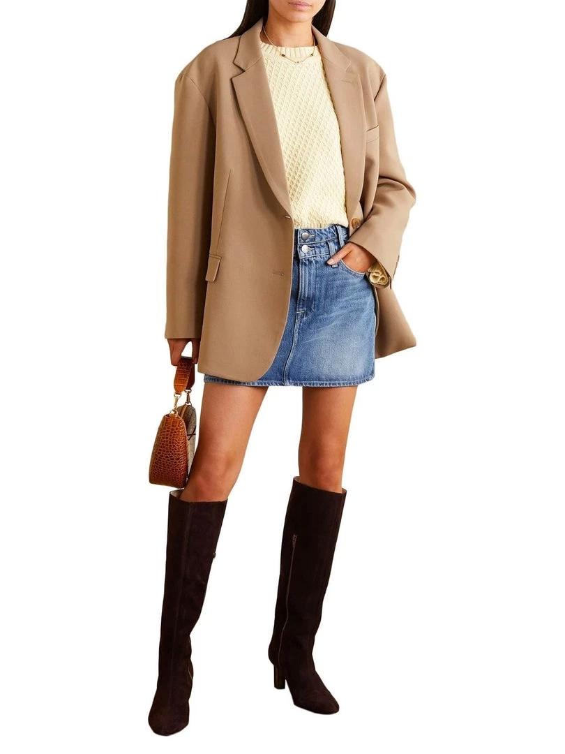 Frame Clothing Le Mini Skirt Double Waist Band 4 Frame Clothing Le Mini Skirt Double Waist Band