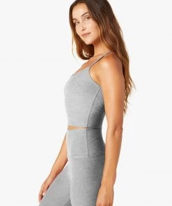 Beyond Yoga Clothing Spacedye Slim Racerback Cropped Tank - Silver Mist 8 Beyond Yoga Clothing Spacedye Slim Racerback Cropped Tank - Silver Mist