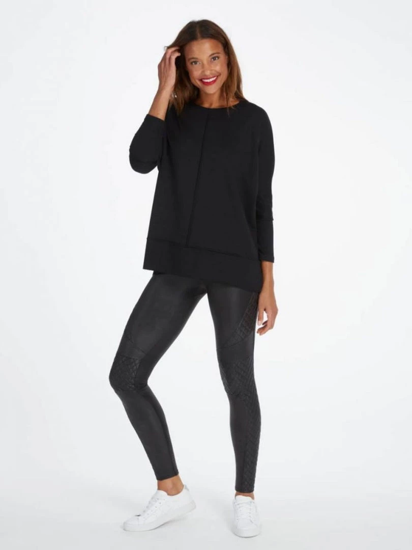 Spanx Perfect Length Top Dolman 3/4 Sleeve - Very Black Clothing 4 Spanx Perfect Length Top Dolman 3/4 Sleeve - Very Black Clothing