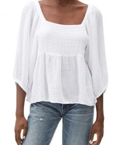 Michael Stars Patsy Square Neck Tee Clothing