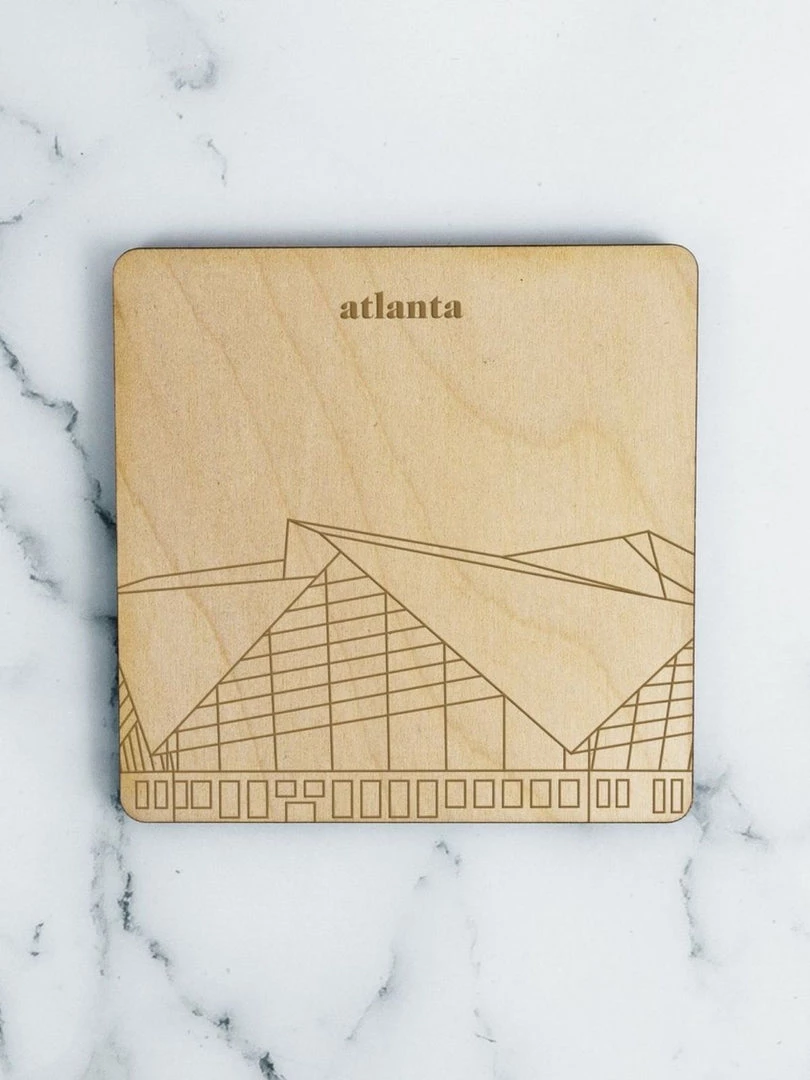 Neighborwoods Accessories Atlanta, Mercedes-Benz Stadium Coaster 3 Neighborwoods Accessories Atlanta, Mercedes-Benz Stadium Coaster