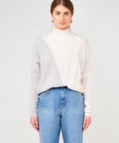 Brodie Cashmere Sophia Cable Cashmere Sweater Clothing