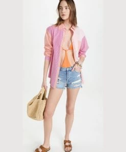 Solid & Striped The Striped Oxford Shirting Tunic Clothing