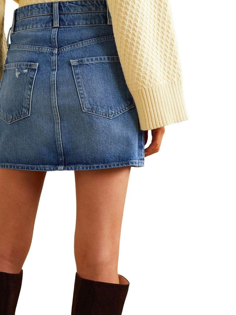 Frame Clothing Le Mini Skirt Double Waist Band 5 Frame Clothing Le Mini Skirt Double Waist Band