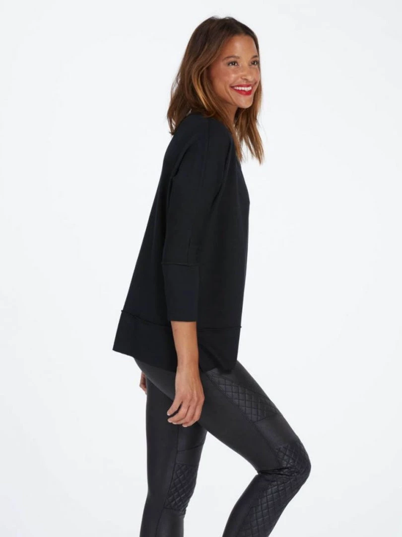 Spanx Perfect Length Top Dolman 3/4 Sleeve - Very Black Clothing 5 Spanx Perfect Length Top Dolman 3/4 Sleeve - Very Black Clothing