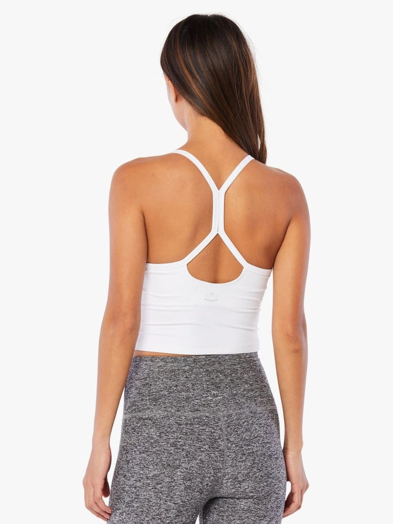 Beyond Yoga Spacedye Slim Racerback Cropped Tank - White Clothing 5 Beyond Yoga Spacedye Slim Racerback Cropped Tank - White Clothing