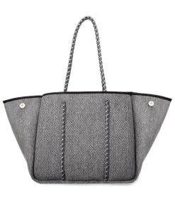 Annabel Ingall Neoprene Tote - Dark Heather With Charcoal Straps Accessories
