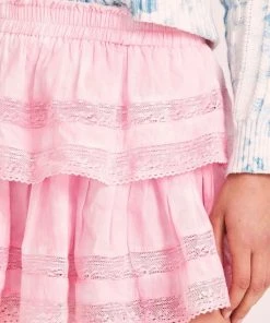 LoveShackFancy Ruffle Mini Skirt - Island Pink 9 LoveShackFancy Ruffle Mini Skirt - Island Pink