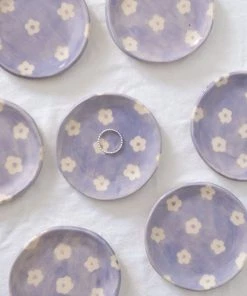 Erika Christine Ceramics Lavender Petunia Ring Dish