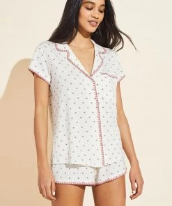 Eberjey Frida Printed Modal Short PJ Set Clothing