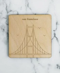 Neighborwoods San Francisco, Golden Gate Bridge Coaster Accessories