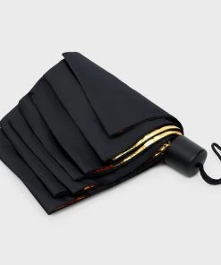 Suck UK Accessories Black & Gold Umbrella